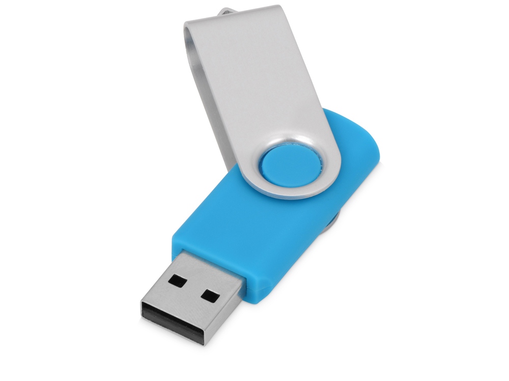 Флеш-карта USB 2.0 16 ГБ Квебек, голубой-1