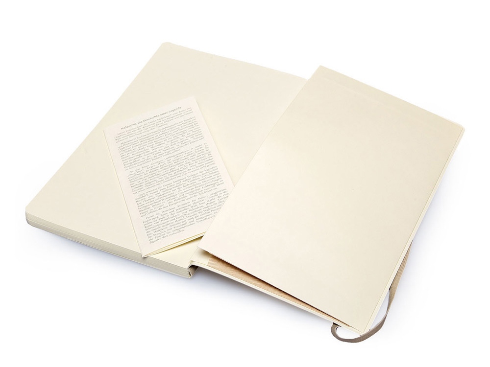 Записная книжка Moleskine Classic Soft (в линейку), Large (13х21см), бежевый-4