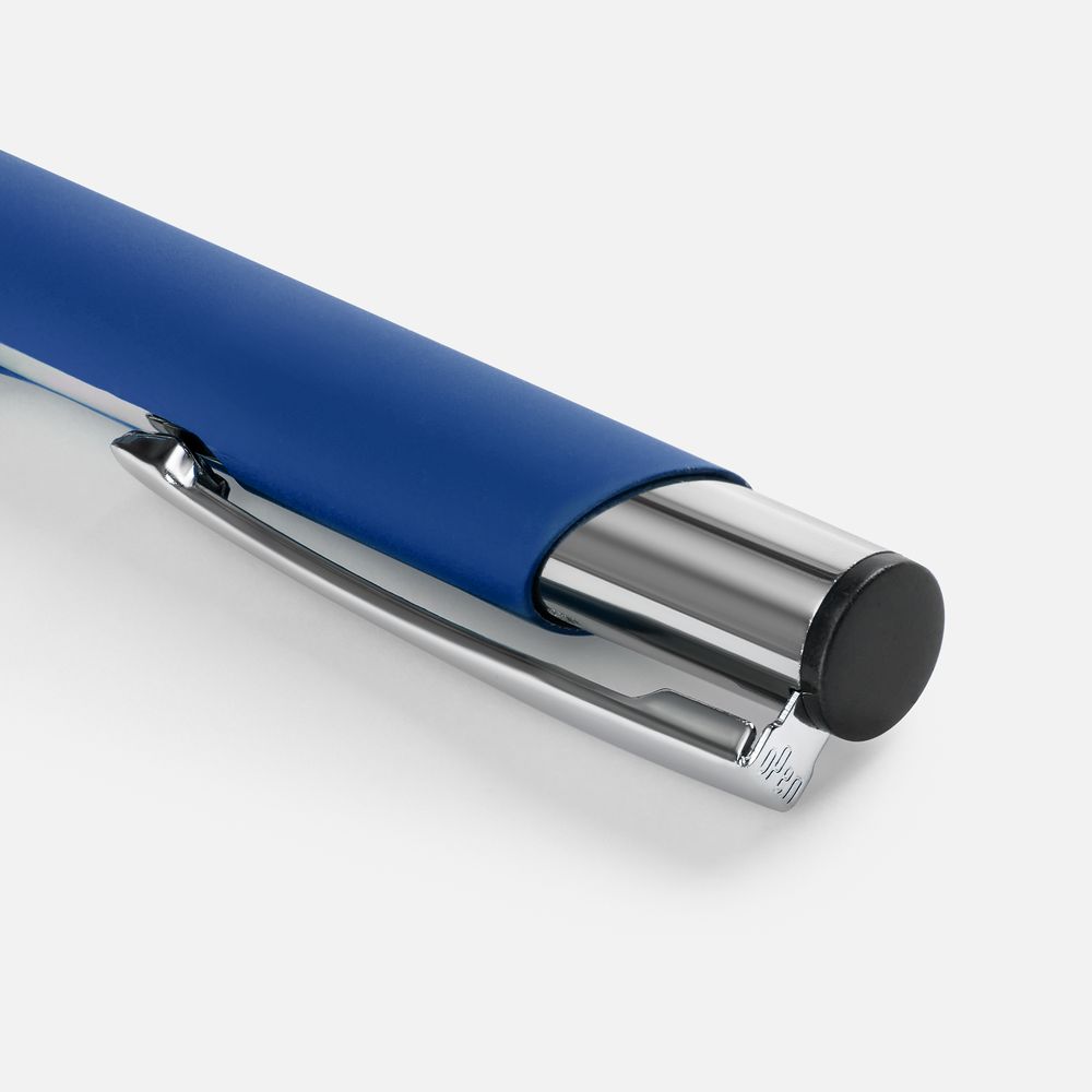 Ручка шариковая Keskus Soft Touch, ярко-синяя-2