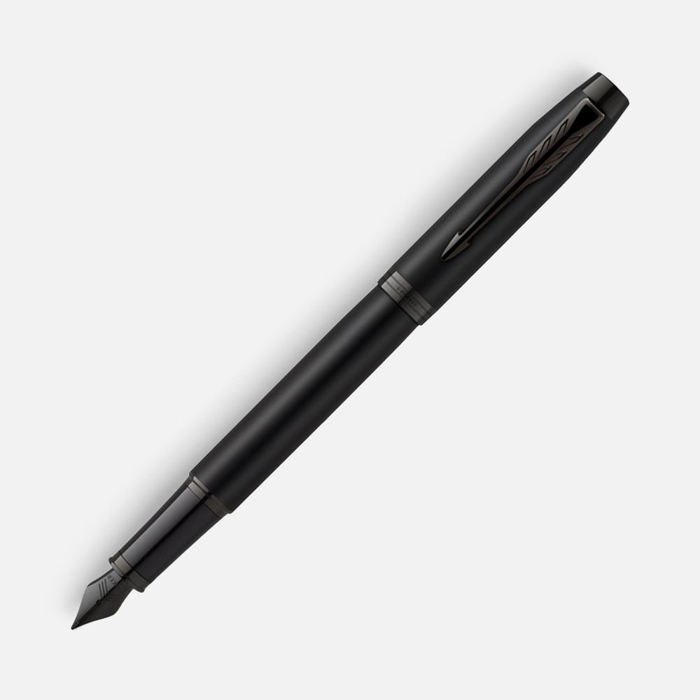 Ручка перьевая Parker IM Achromatic Black, черная-0