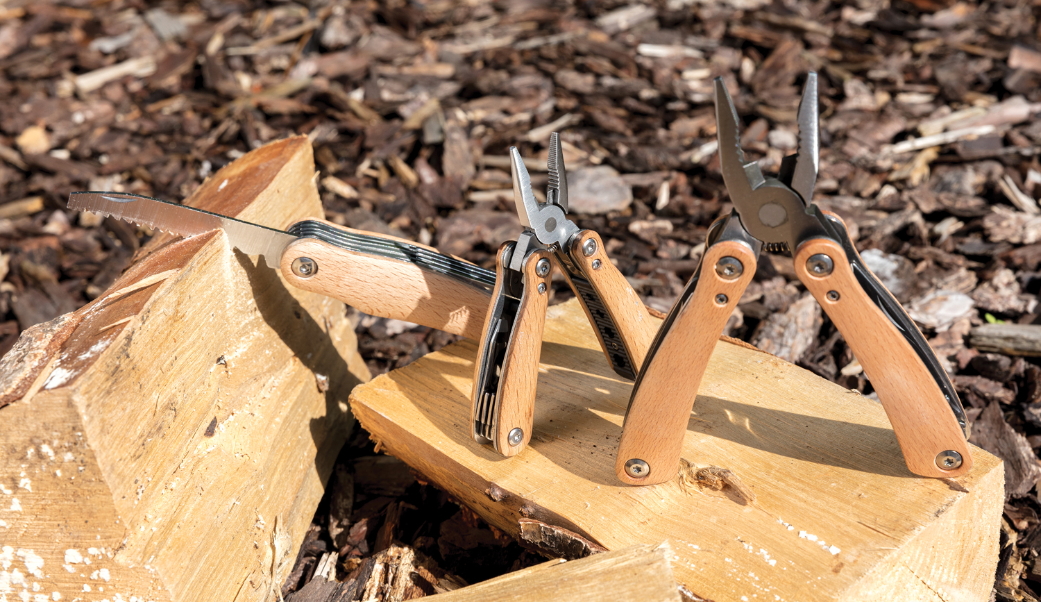 Мини-мультитул Wood, коричневый-8
