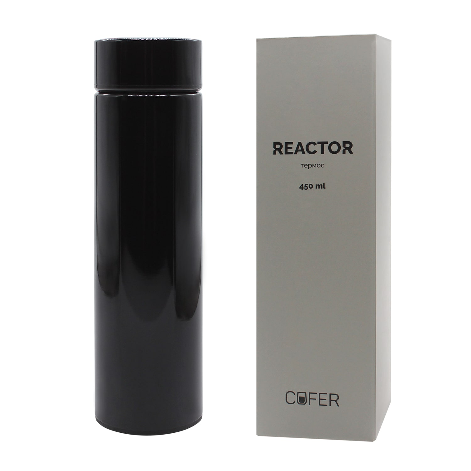 Термос Reactor с датчиком температуры (черный)-3
