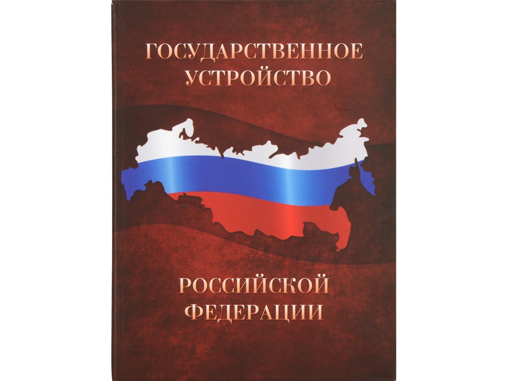 Часы Государственное устройство Российской Федерации, коричневый/бордовый-3