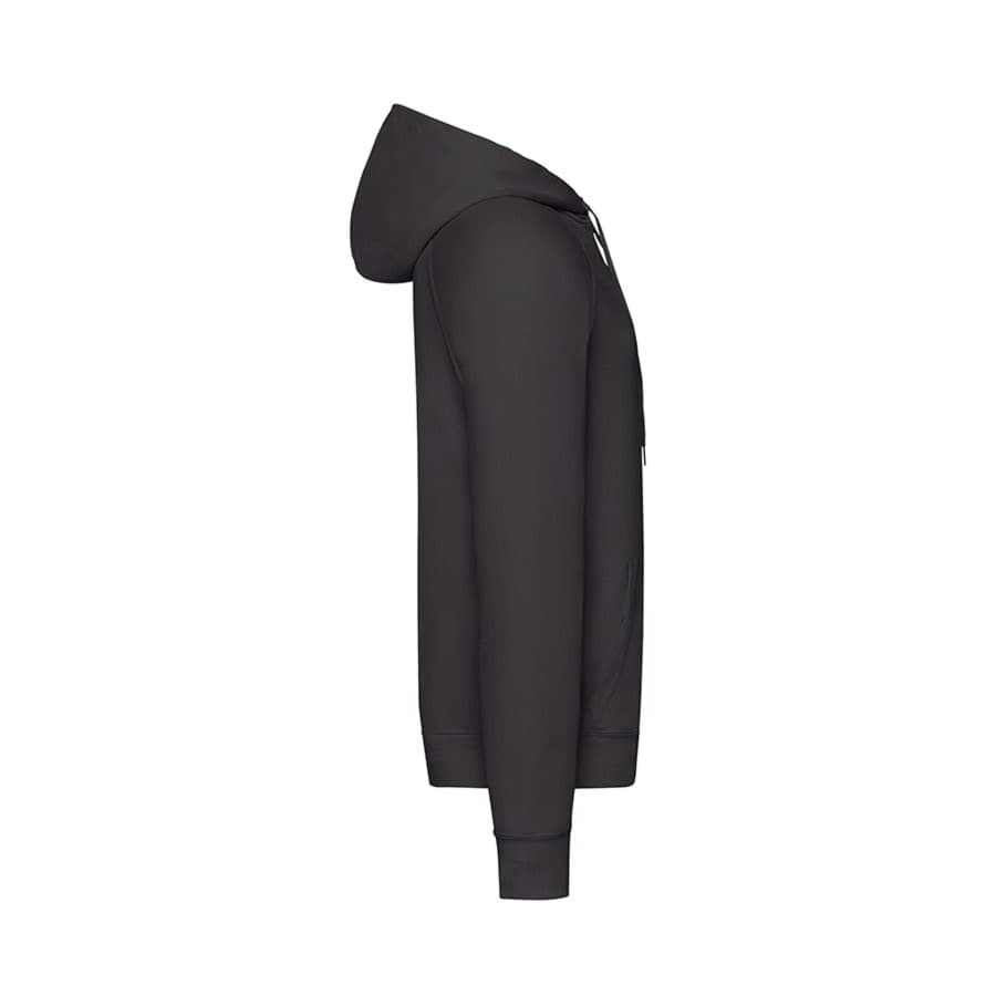 Толстовка без начеса LIGHTWEIGHT HOODED SWEAT 240, черный-4