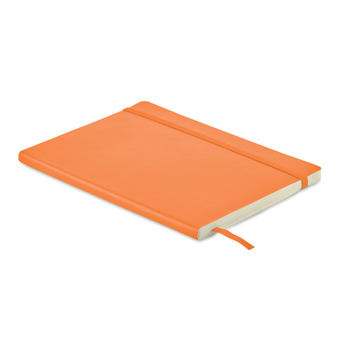 A5 recycled notebook, оранжевый-0