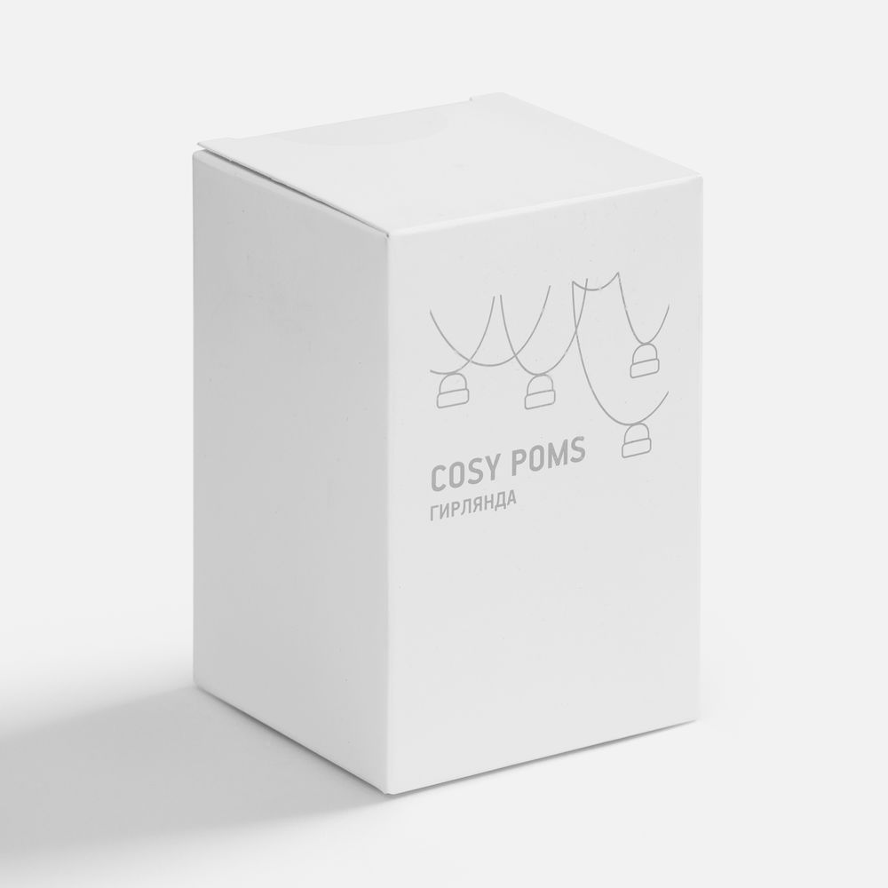 Гирлянда Cosy Poms, белая-6