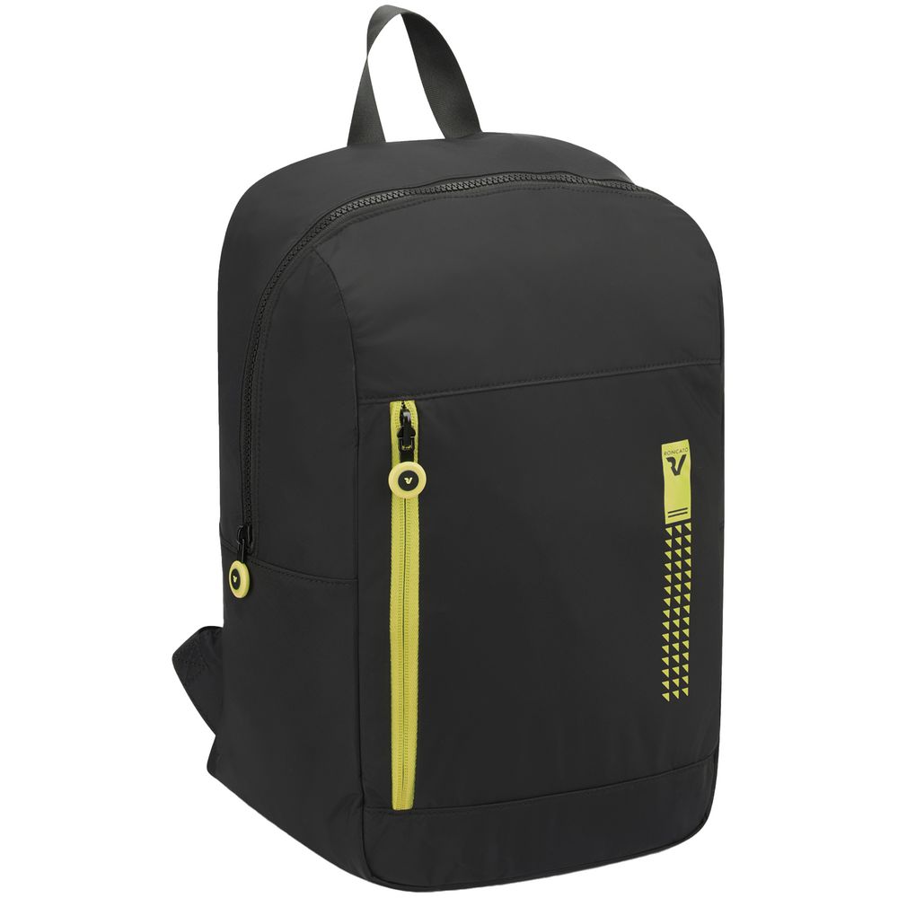 Складной рюкзак Compact Neon, черный с зеленым-1