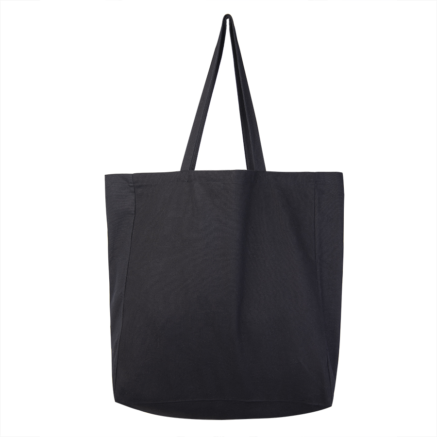 Большая сумка шоппер хлопковый MALL BIG 220, 42 x 45 x 14 см, длина ручек 64 х 2,5, черный-0