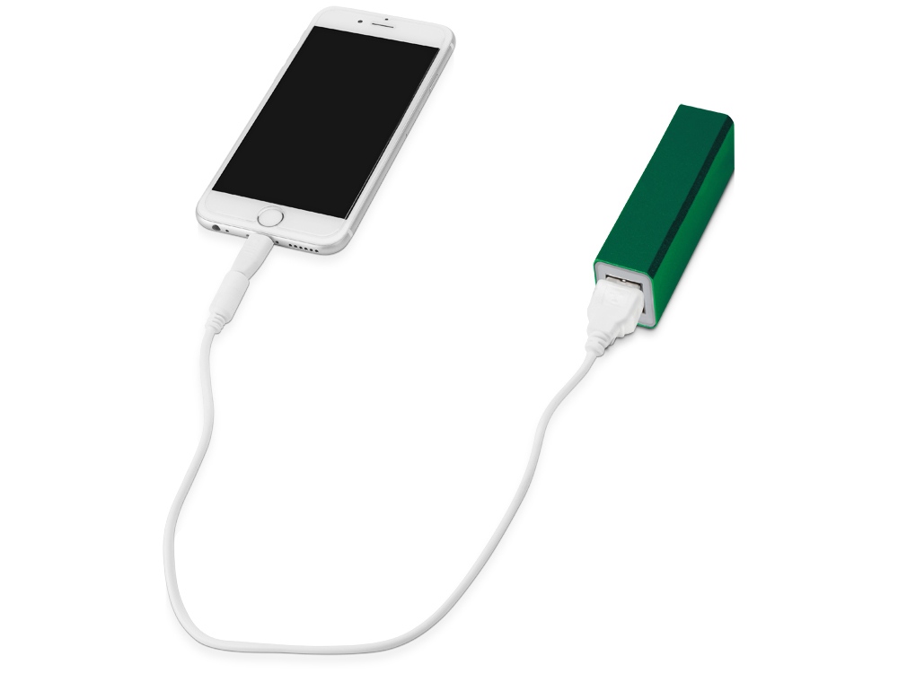 Портативное зарядное устройство Брадуэлл, 2200 mAh, зеленый-1