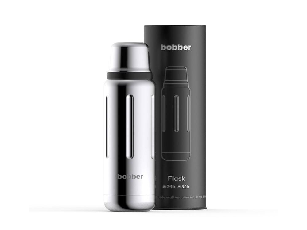 Термос для напитков, вакуумный, бытовой, тм bobber. Объем 0.47 литра. Артикул Flask-470 Glossy-0