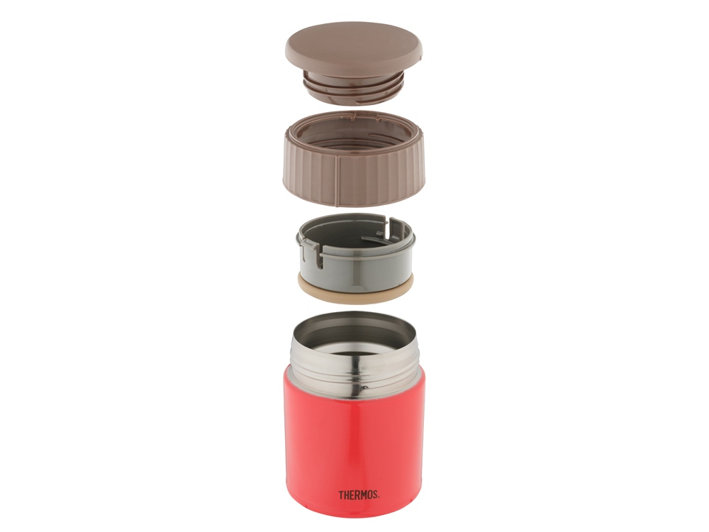 Термос из нерж. стали для еды тм THERMOS JBQ-400-PCH 0.4L, красный-1