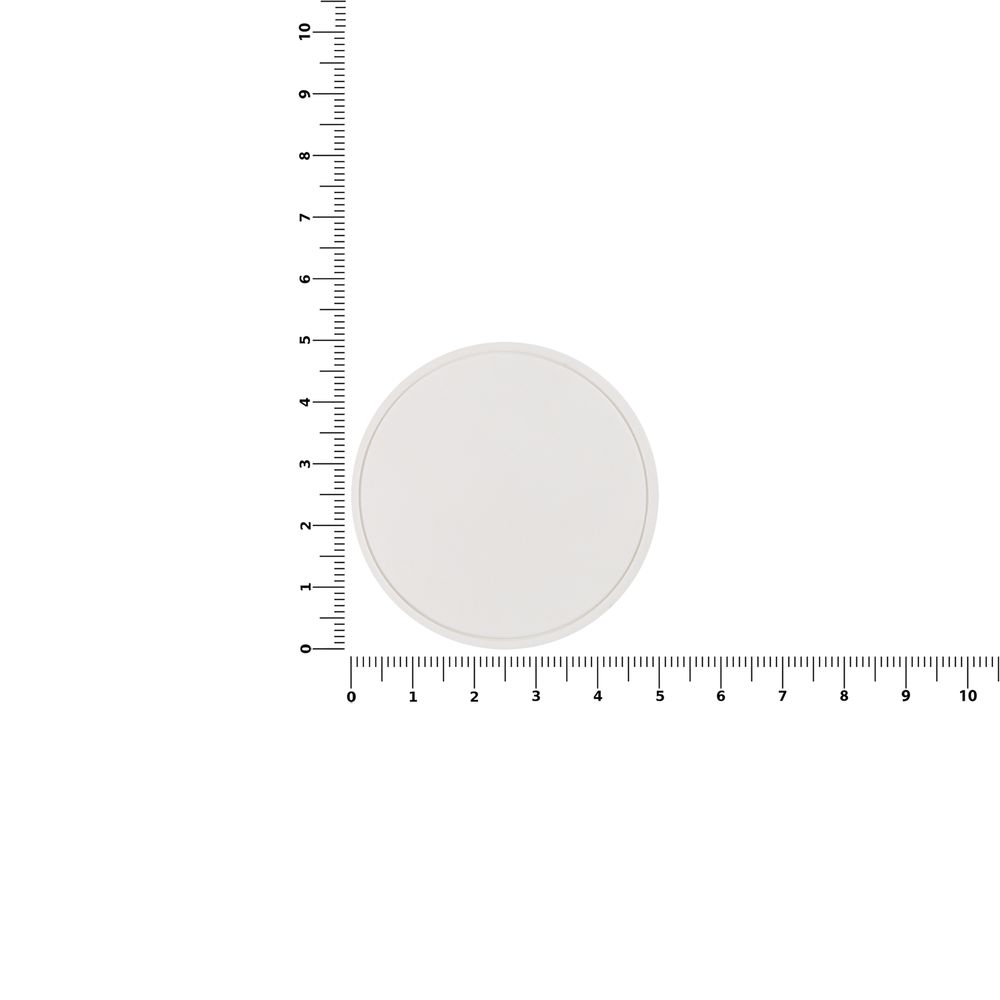 Лейбл из ПВХ Dzeta Round, L, белый-2