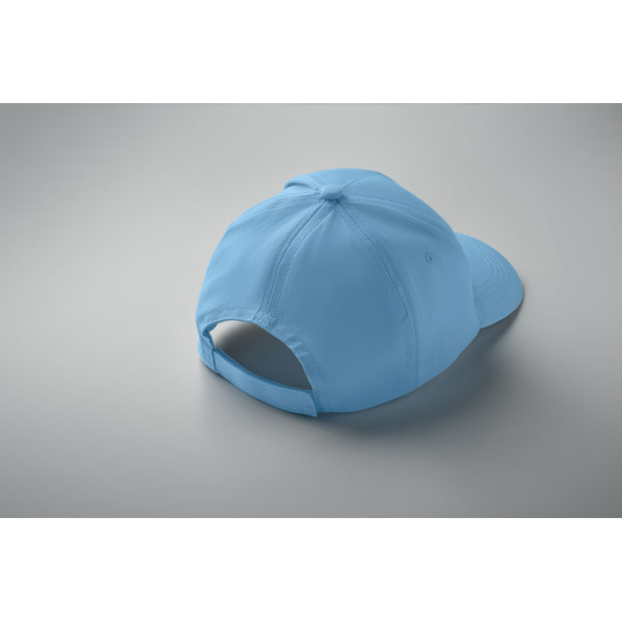 5 panel baseball cap, голубой-3