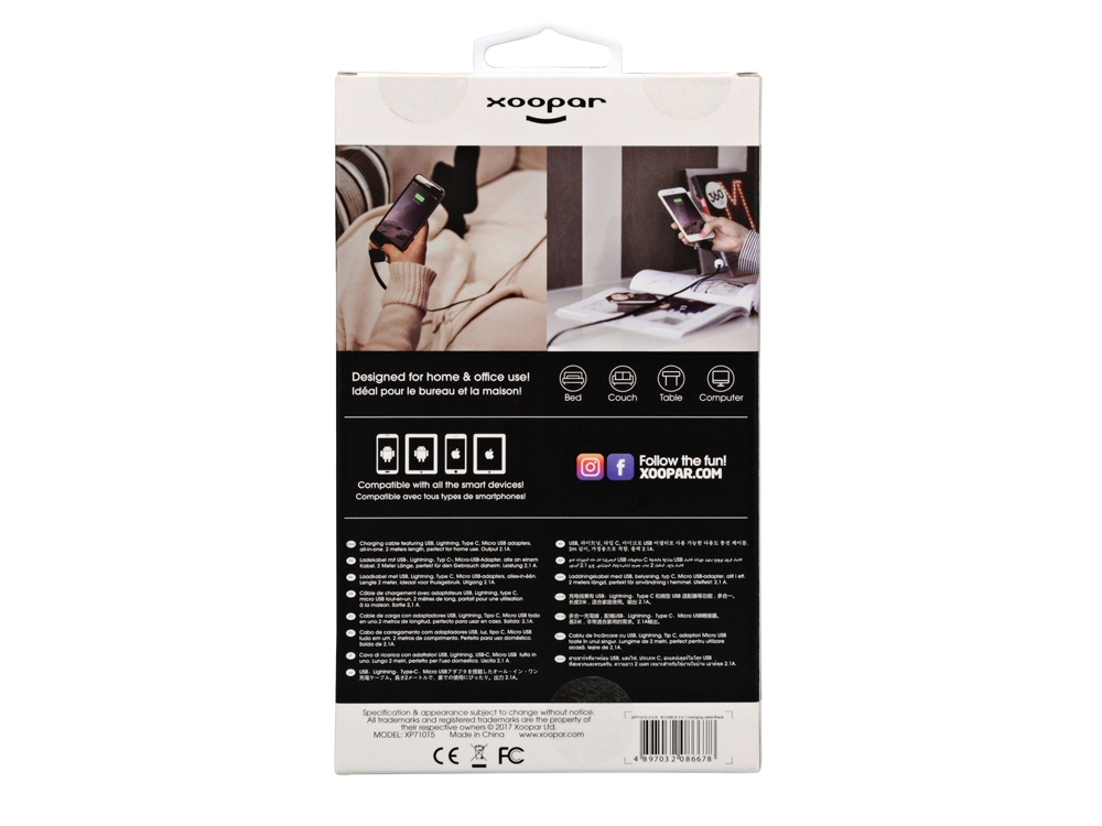 USB-переходник XOOPAR W CABLE 3 в 1-4
