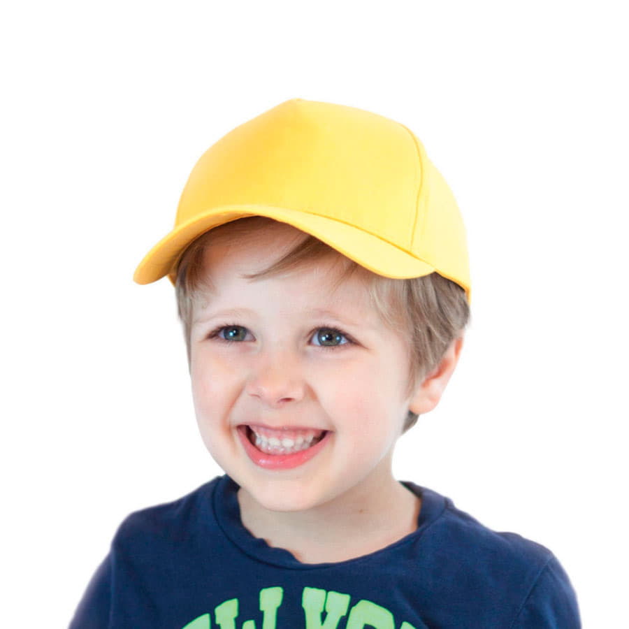 Бейсболка детская KID START FIVE, 5 клиньев, застежка на липучке, черный-1