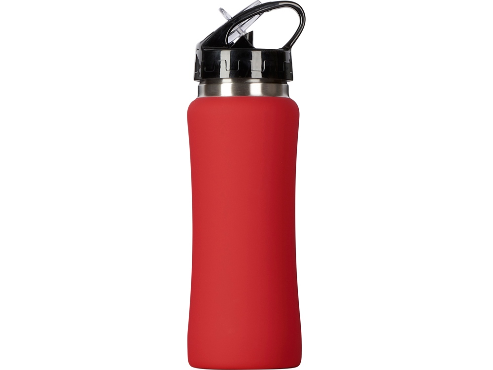 Бутылка для воды Bottle C1, сталь, soft touch, 600 мл, красный-5