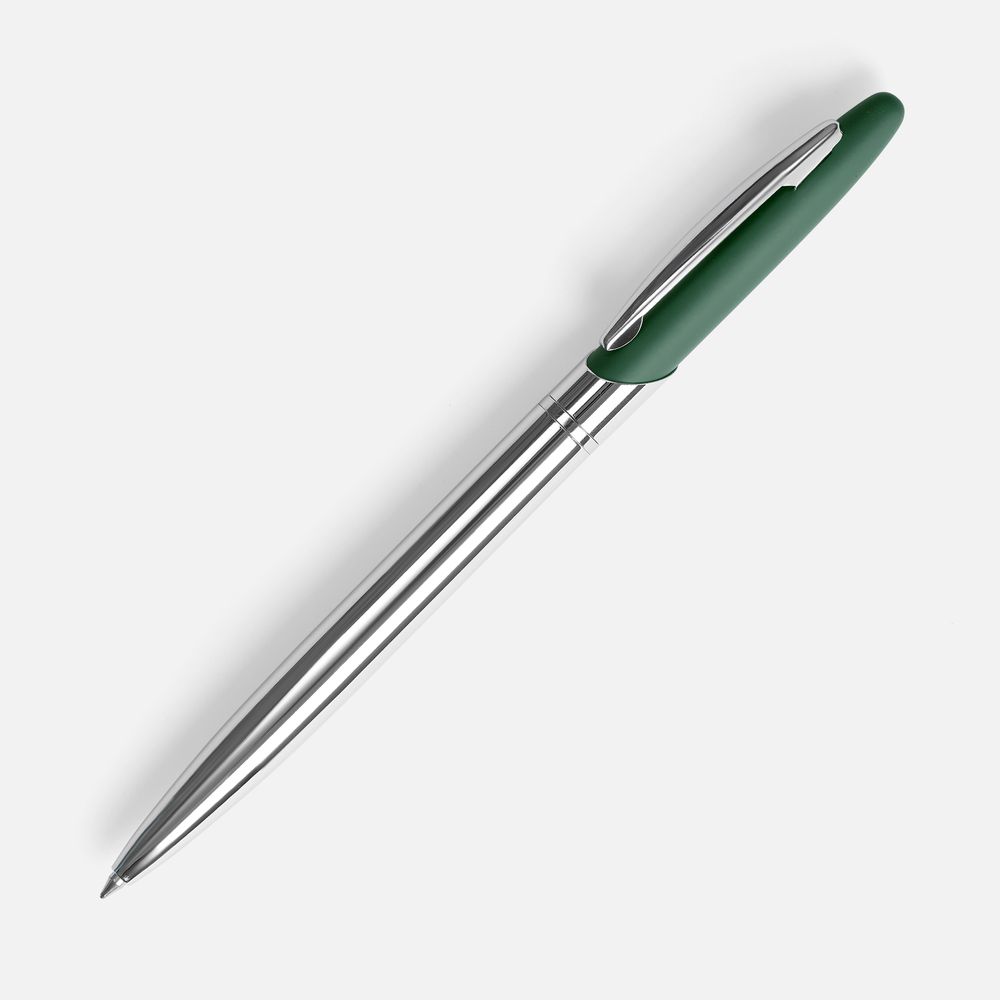 Ручка шариковая Dagger Soft Touch, зеленая-1