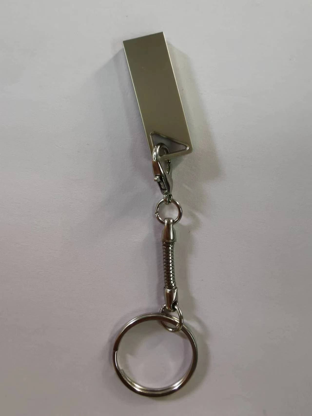Брелок для флешки, серебристый, металл, серебристый-5