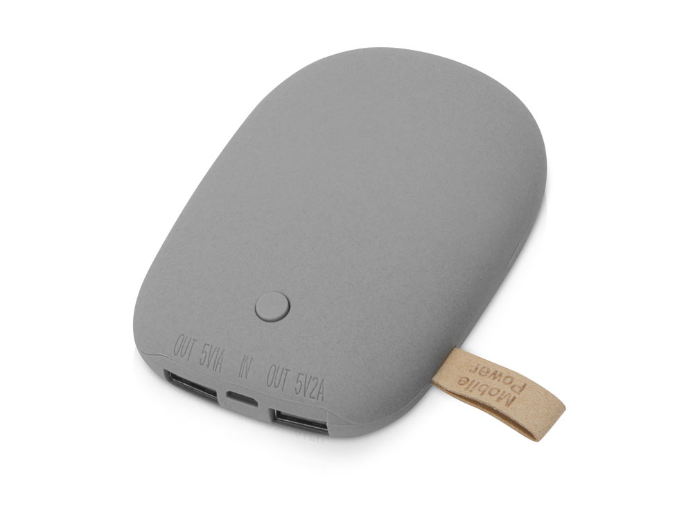 Внешний аккумулятор в форме камня Stone, 7800 mAh, серый-0