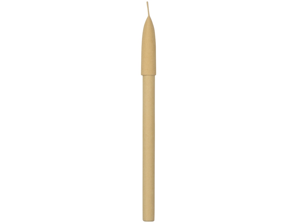 Ручка картонная с колпачком Recycled, натуральный-3