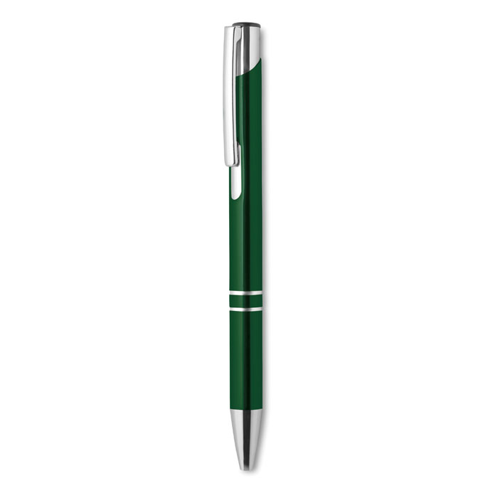 Recycled aluminium ball pen, зеленый-3