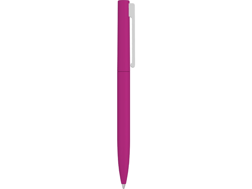 Шариковая ручка  Bright F Gum soft-touch, розовый-3