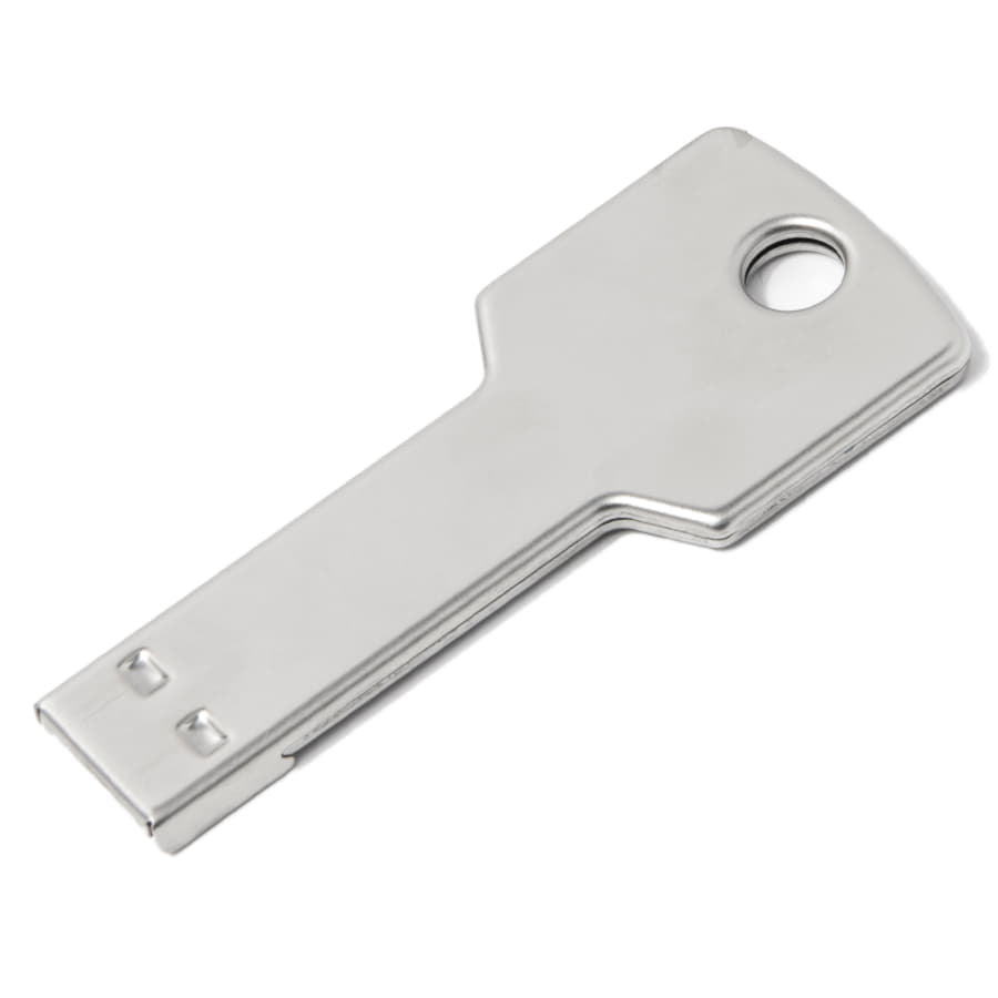 USB flash-карта KEY (8Гб), серебристая, 5,7х2,4х0,3 см, металл, серебристый-1