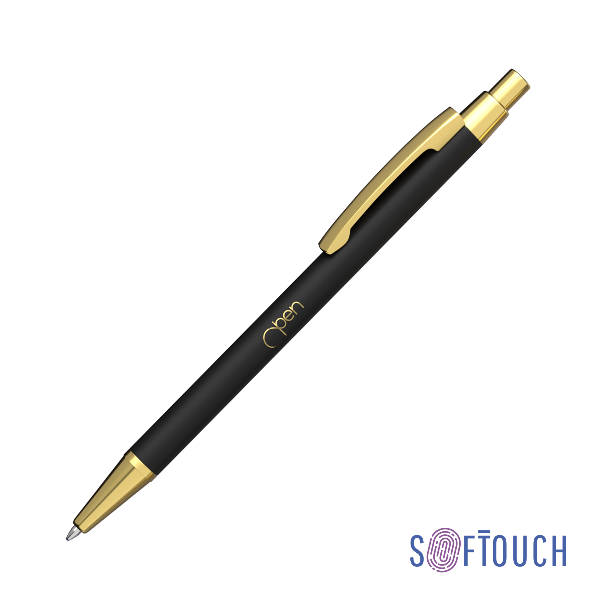 Ручка шариковая "Ray", покрытие soft touch-0
