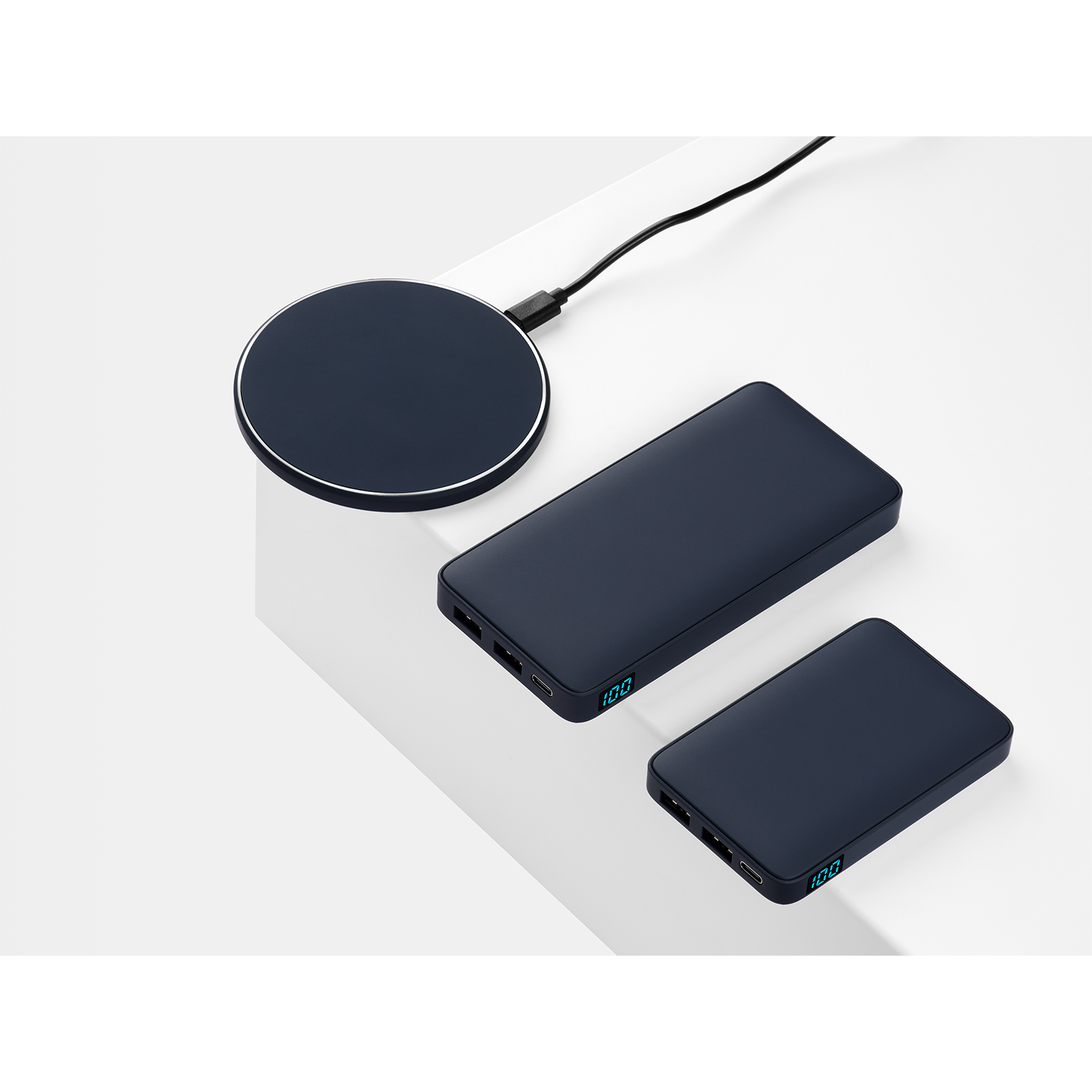 Внешний аккумулятор с подсветкой Анкор Плюс PD (Ancor PD Plus) 10000 mAh, синий-9