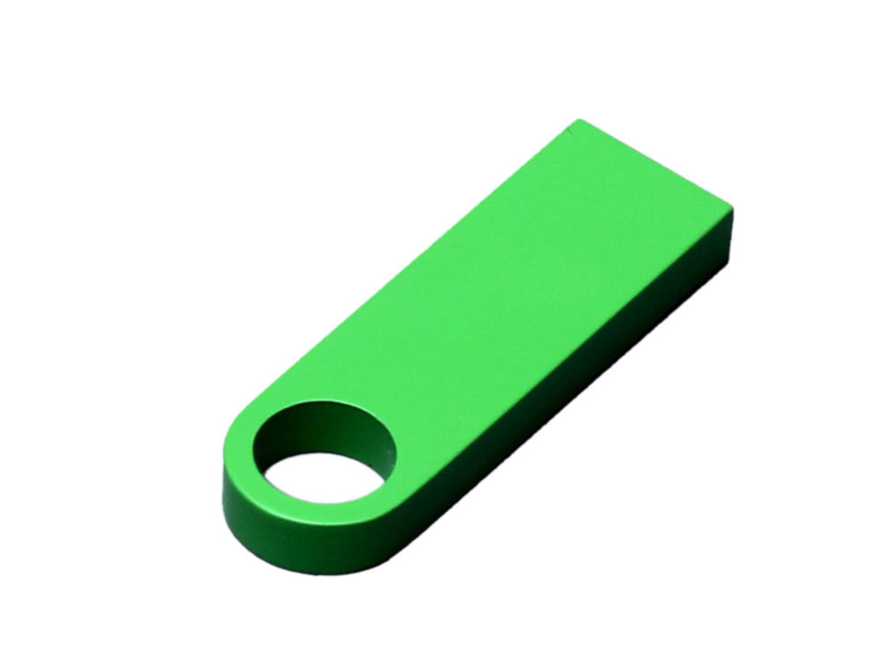 USB 3.0-флешка на 64 Гб с мини чипом и круглым отверстием, зеленый-1