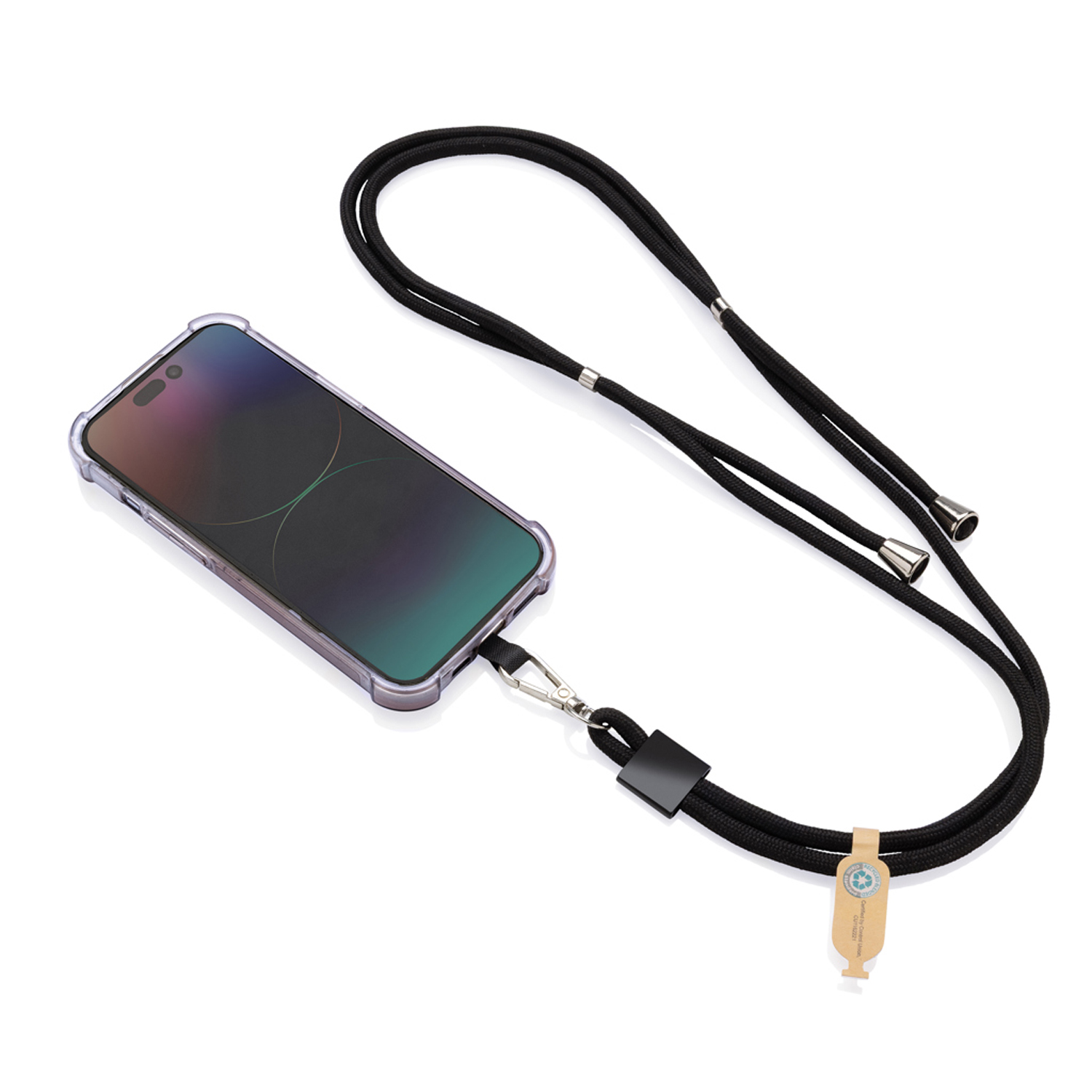 Ремешок-держатель для телефона CarryLoop из rPET RCS-3