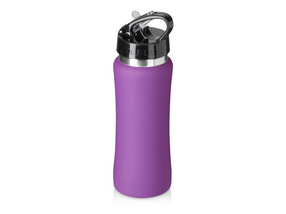 Бутылка для воды Bottle C1, сталь, soft touch, 600 мл, фиолетовый-1