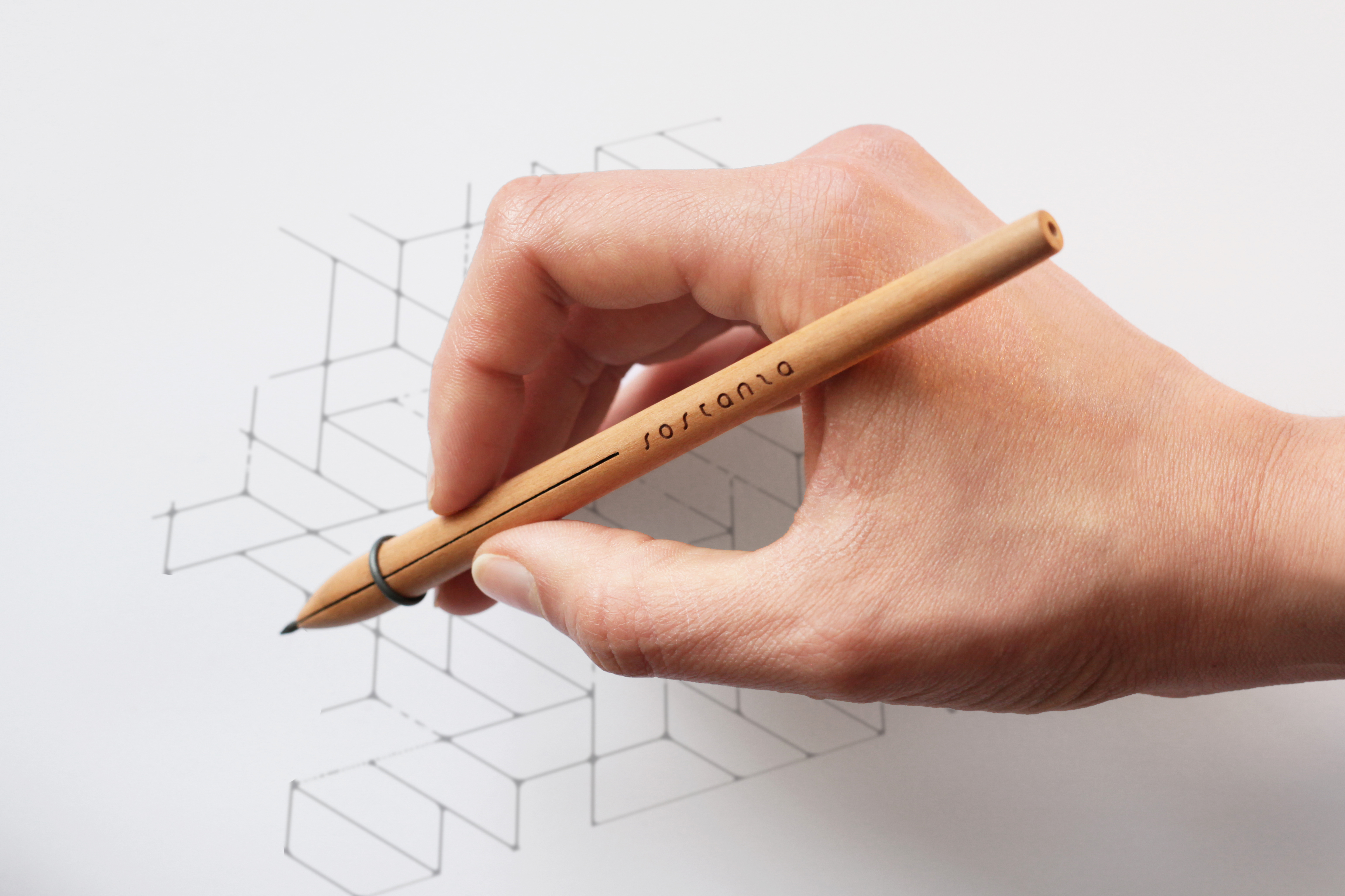 Карандаш Pininfarina Sostanza Pencil CHERRY WOOD-9