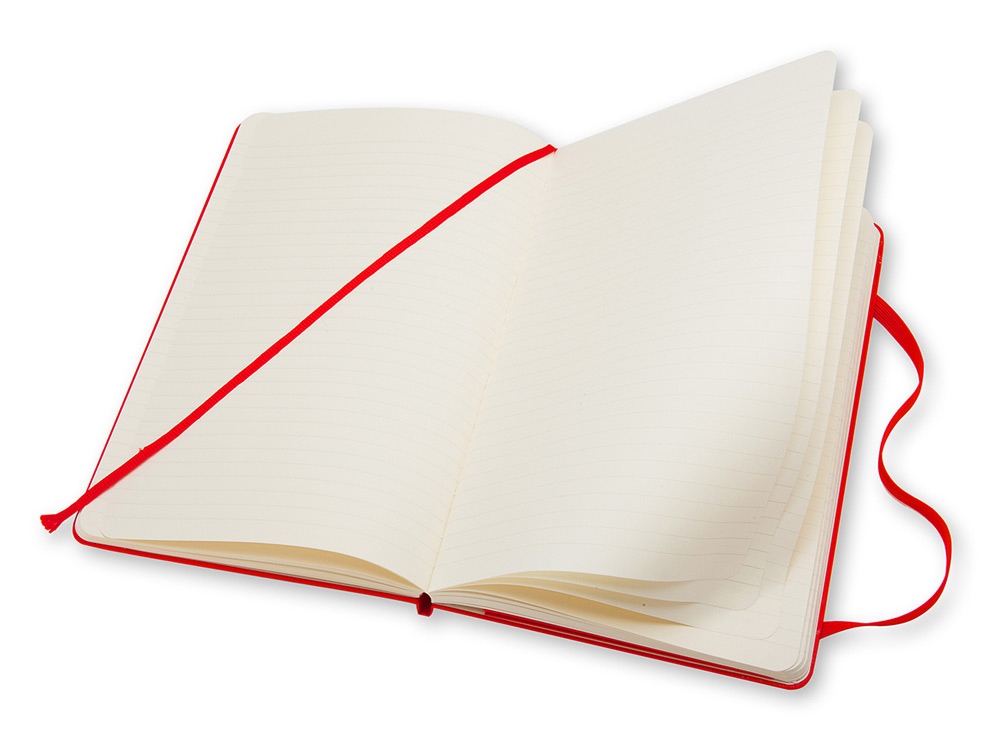 Записная книжка Moleskine Classic (в линейку) в твердой обложке, Pocket (9x14см), красный-2