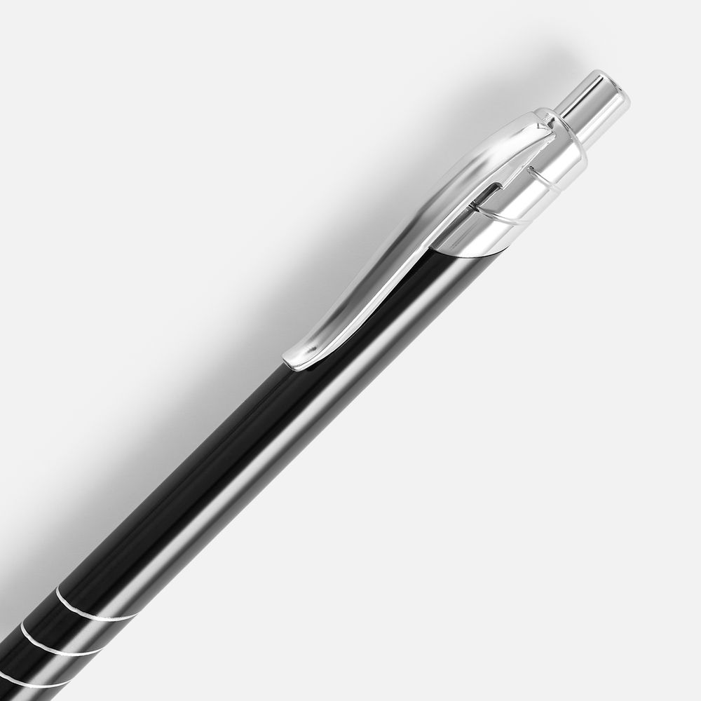 Ручка шариковая Undertone Metallic, черная-2
