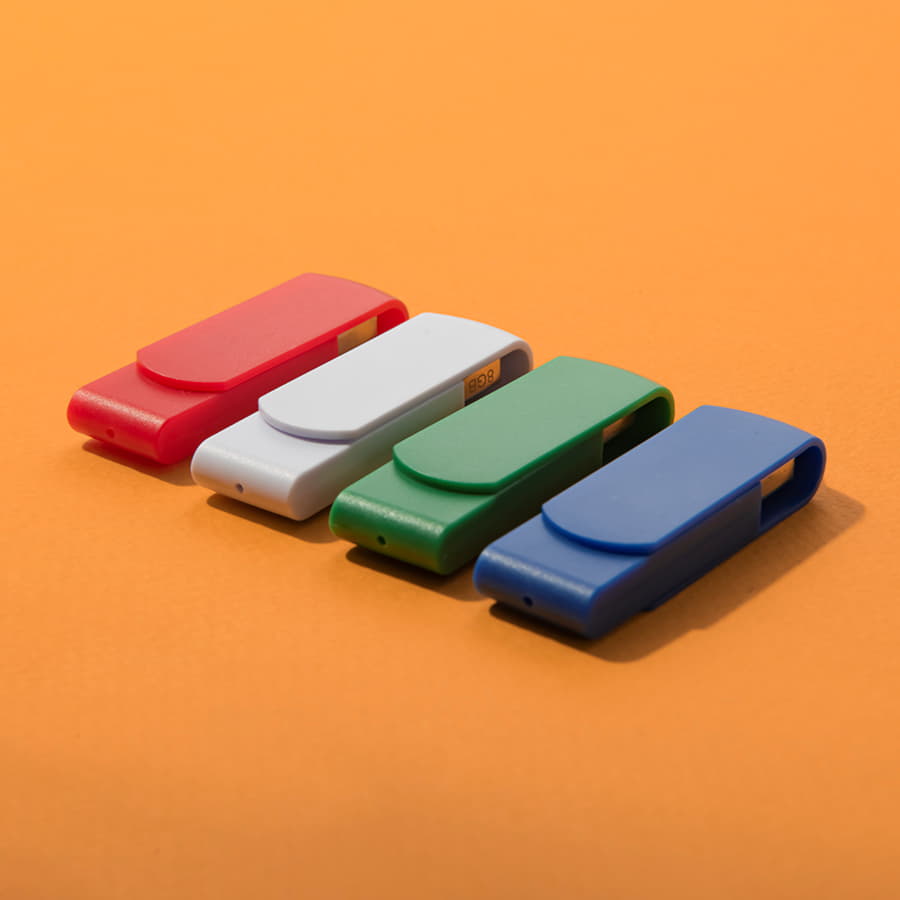 USB flash-карта SWING (8Гб), белый, 6,0х1,8х1,1 см, пластик, белый-3