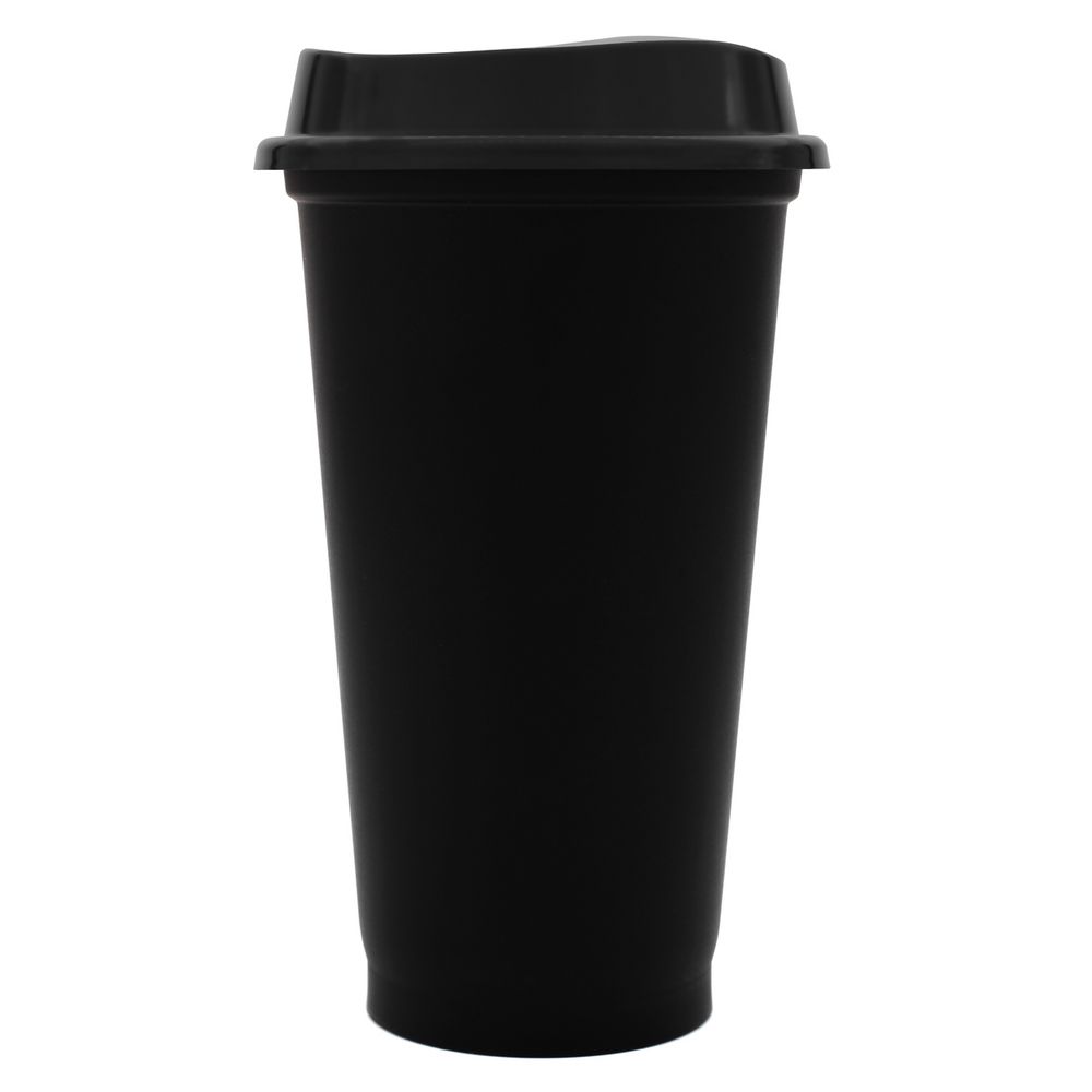 Стакан с крышкой Color Cap Black, черный-1
