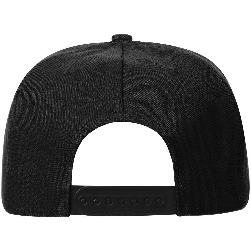 Бейсболка Snapback с прямым козырьком, черная-2