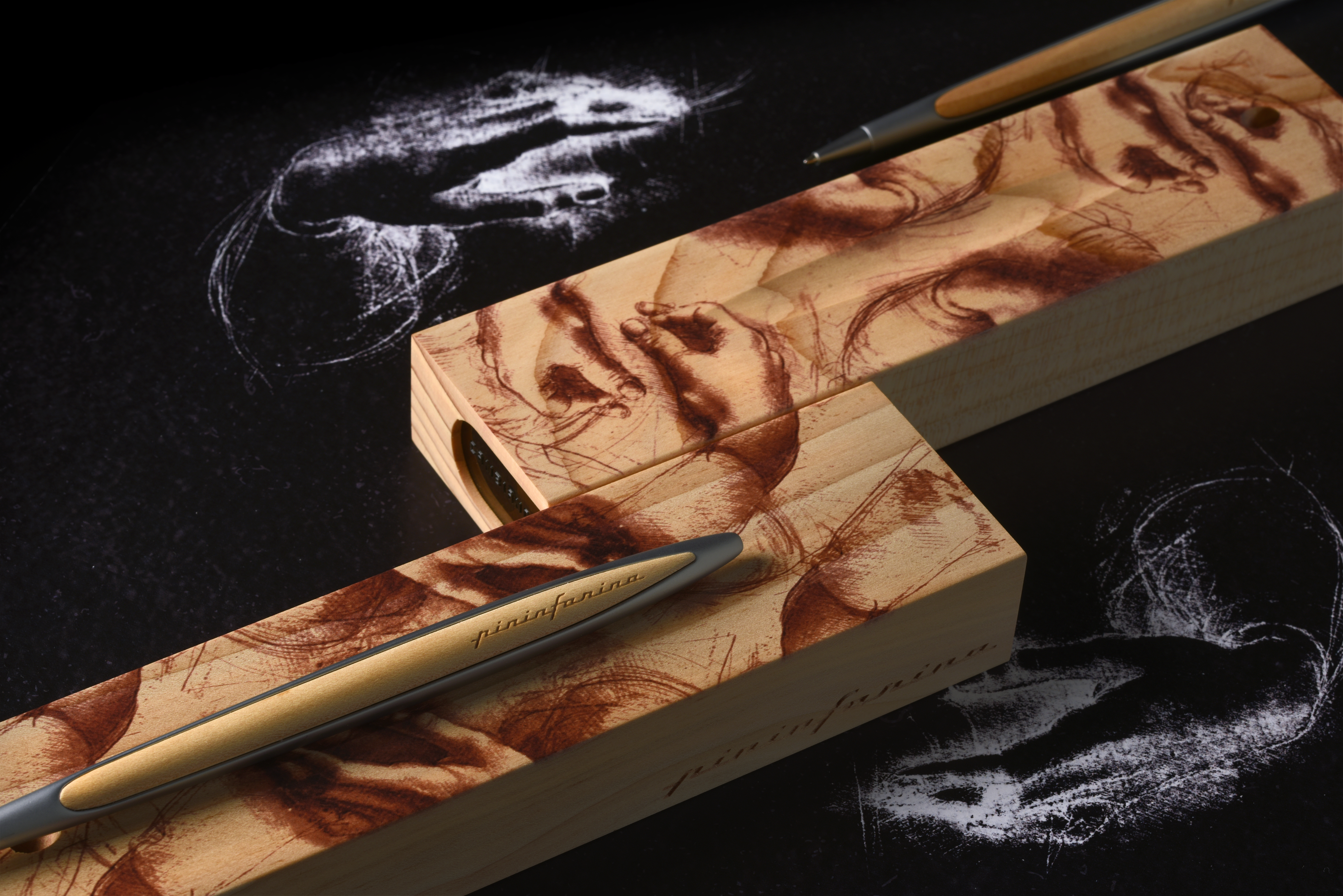 Набор из двух ручек Pininfarina  Cambiano BOX CEDARWOOD-6