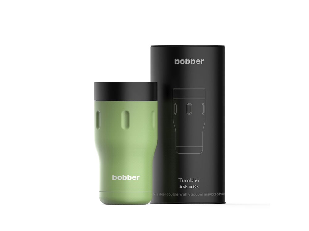 Термос питьевой, вакуумный, бытовой, тм bobber. Объем 0,35 литра. Артикул Tumbler-350 Mint Cooler-0