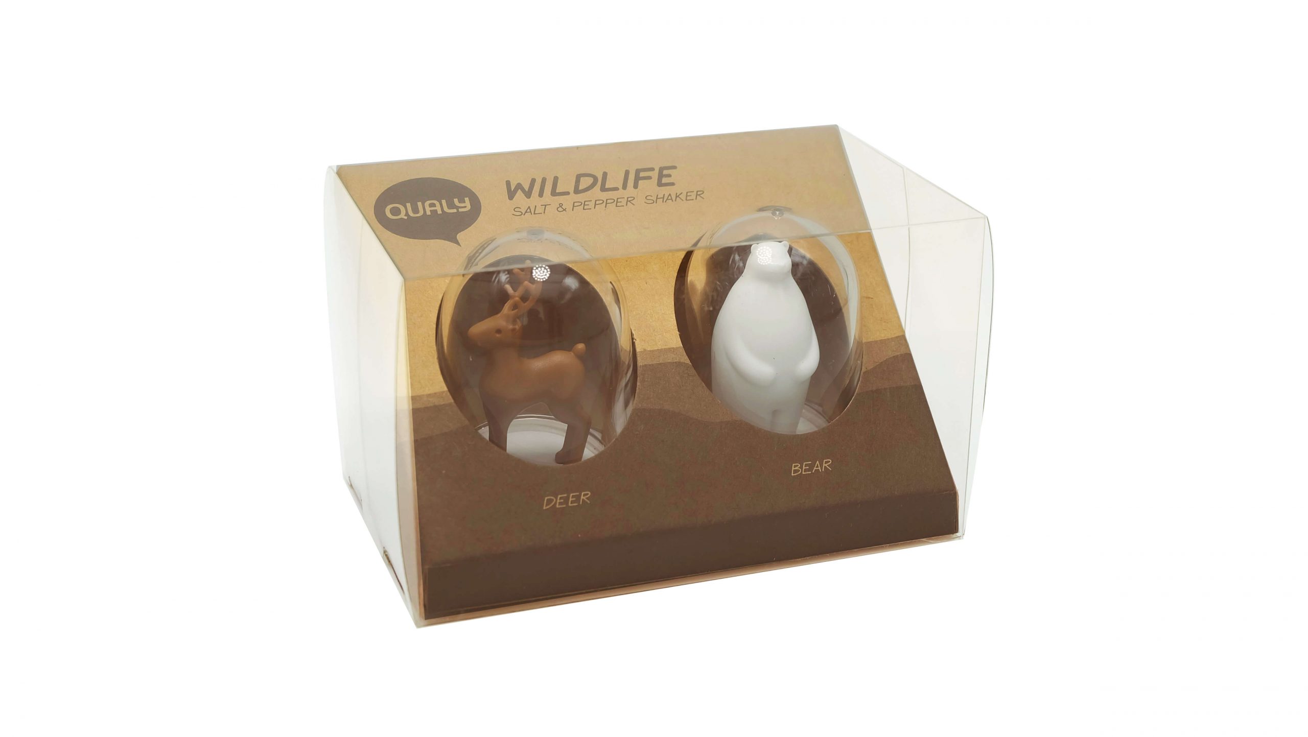 Солонка и перечница WILDLIFE, Белый-2
