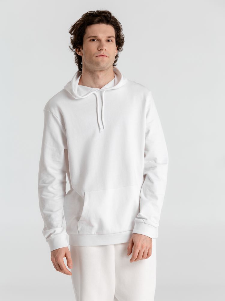 Толстовка с капюшоном унисекс Hoodie, белая-4