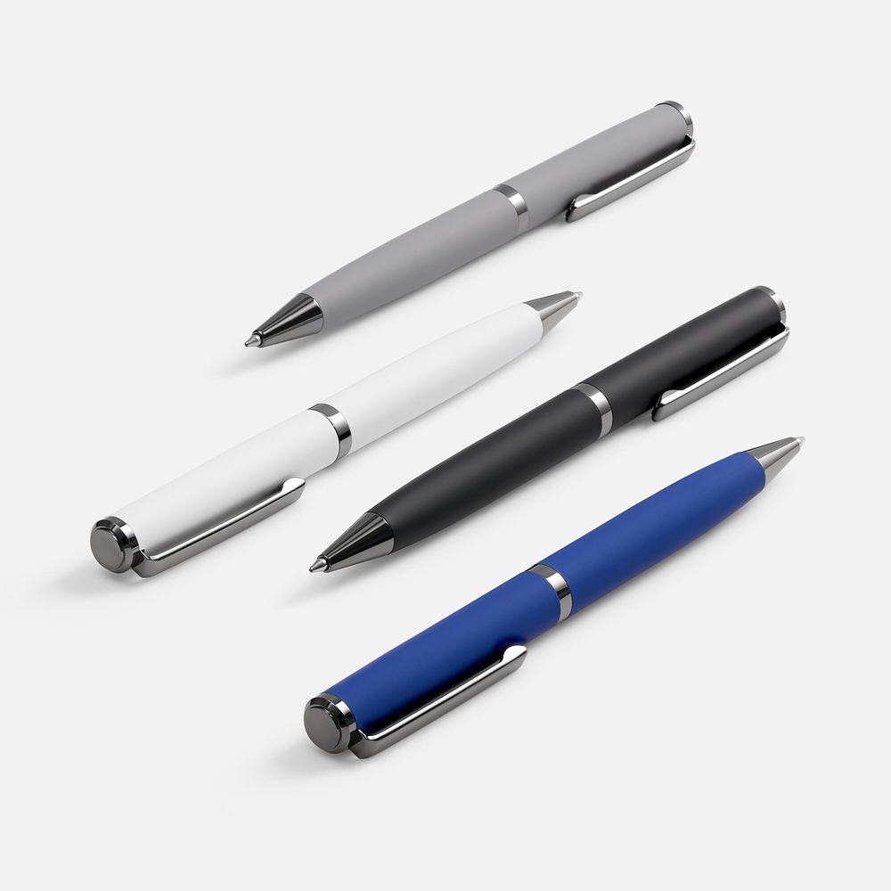 Ручка шариковая Inkish Gunmetal в футляре, синяя-3