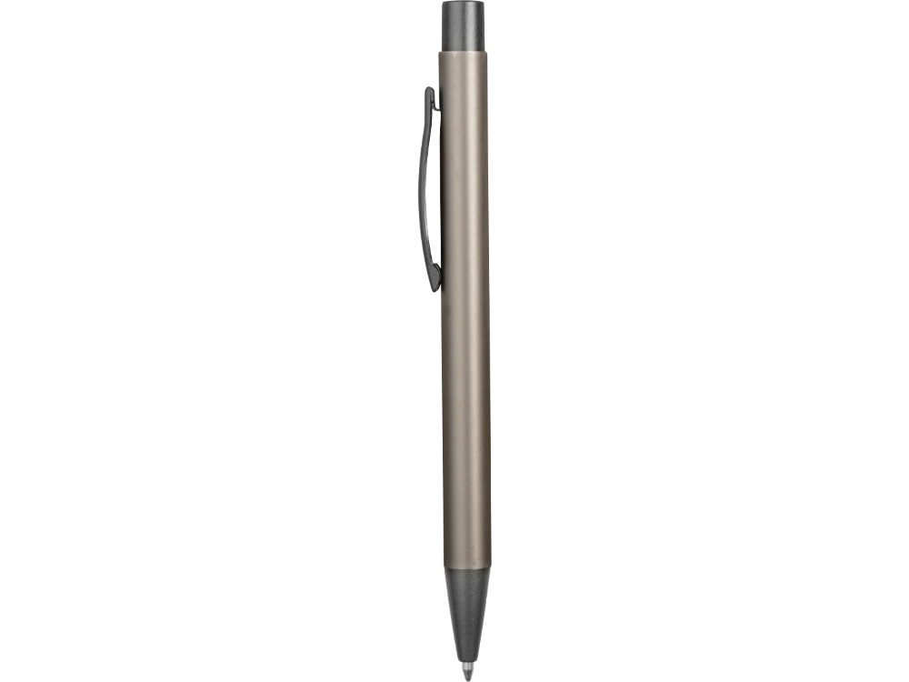 Ручка металлическая soft-touch шариковая Tender, серо-стальной-2