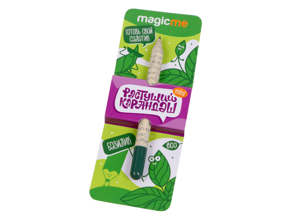 Растущий карандаш mini Magicme (1шт) - Базилик-2