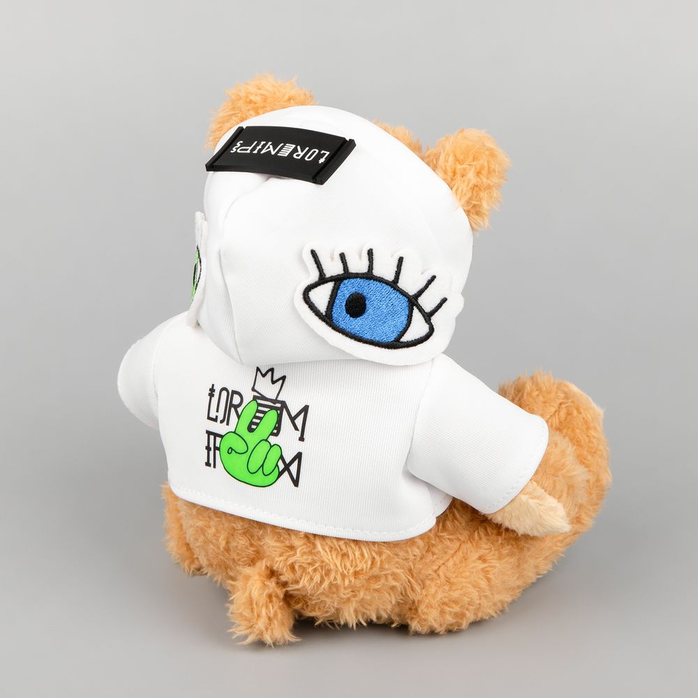 Мягкая игрушка «Мишка Cuddleton» в белом худи-5