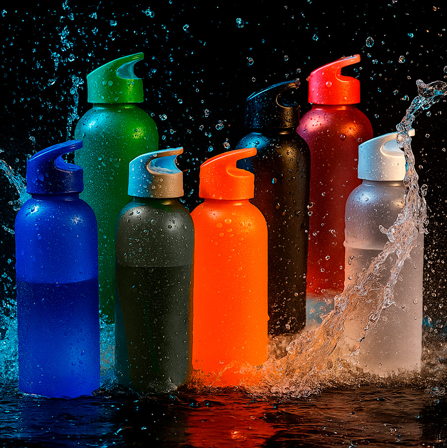 Бутылка для воды LIQUID 2, черный-4