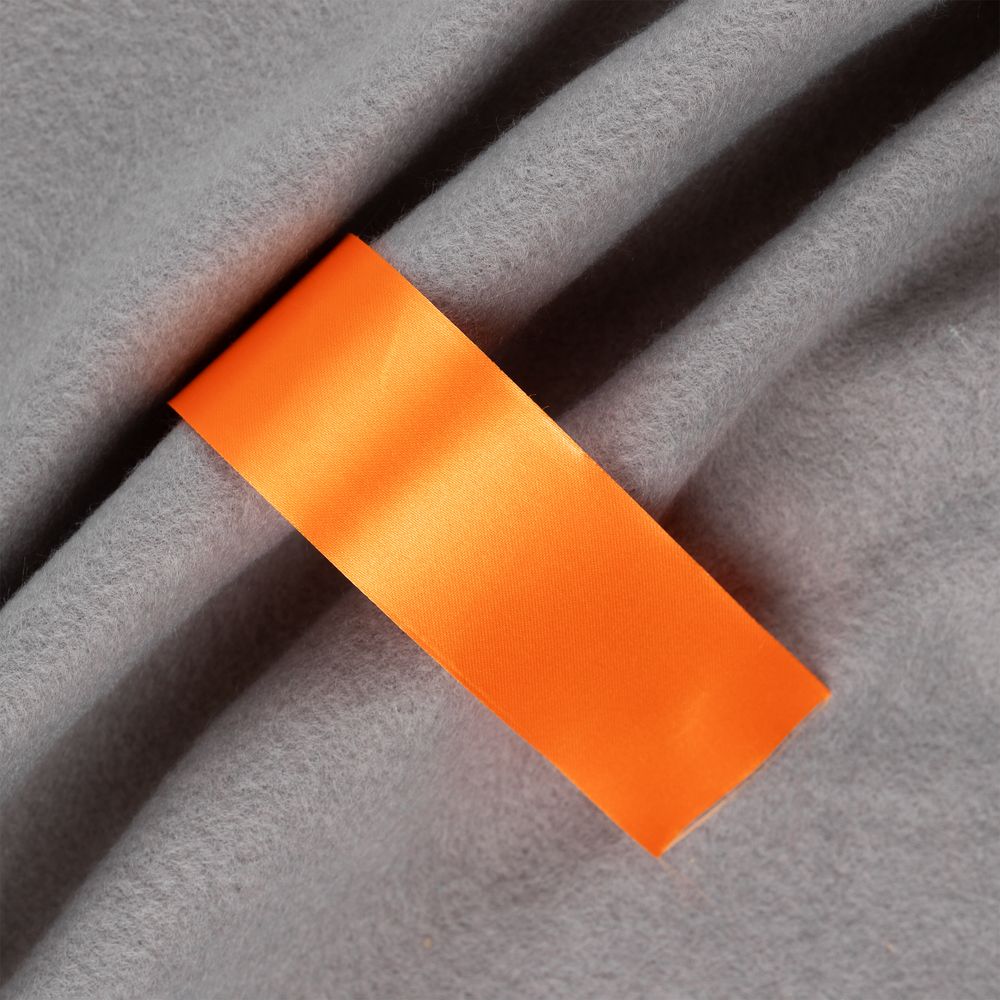 Лента сатиновая Satin 35 S, оранжевая, 50 см-0