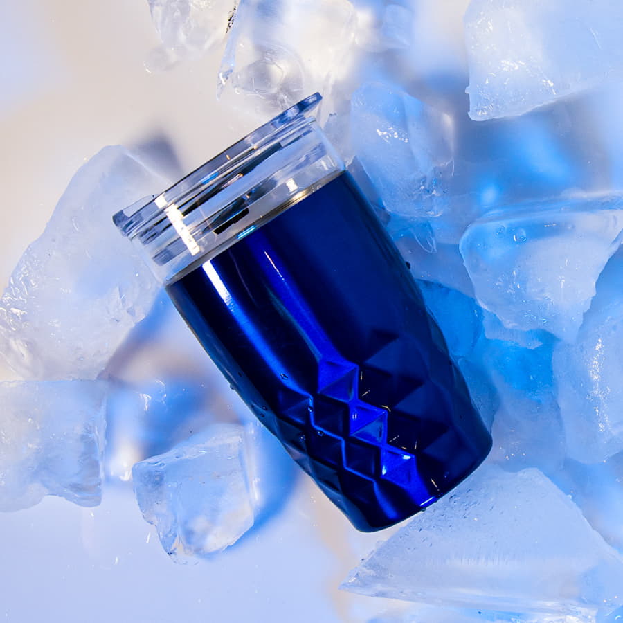 Термокружка вакуумная Cristal, синий-6