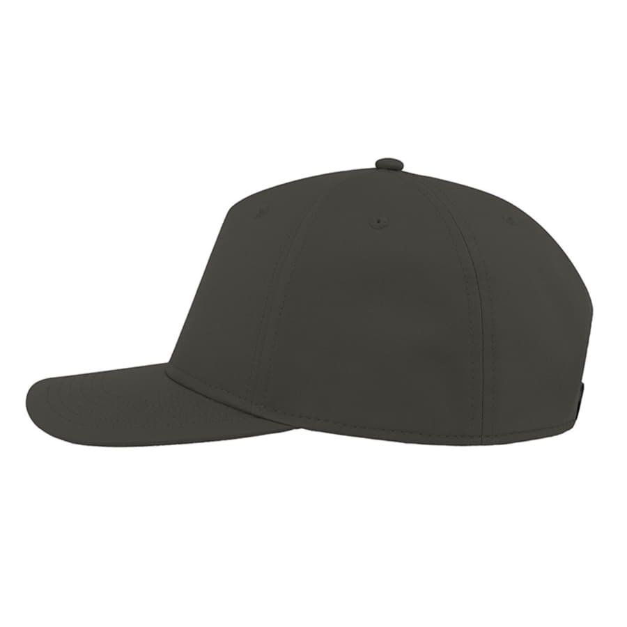 Бейсболка RAY-S, 5 клиньев, застежка на липучке, темно-серый-4